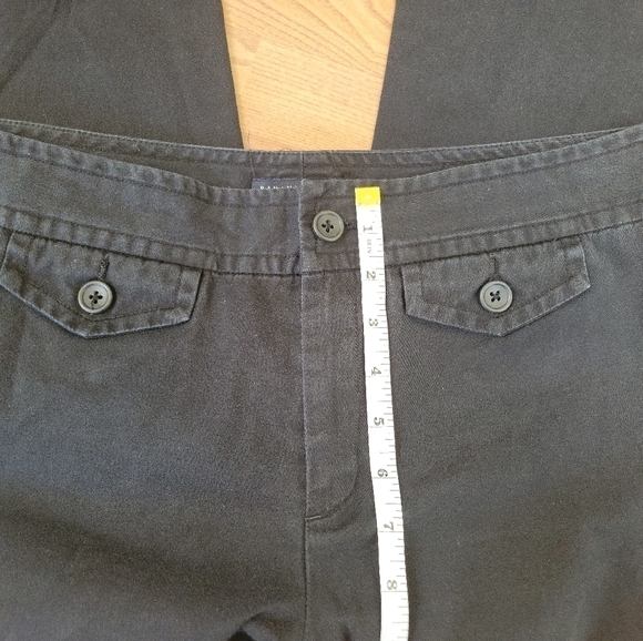 𝅺Banana Republic Martin Black Cropped Size 10 - Picture 4 of 8
